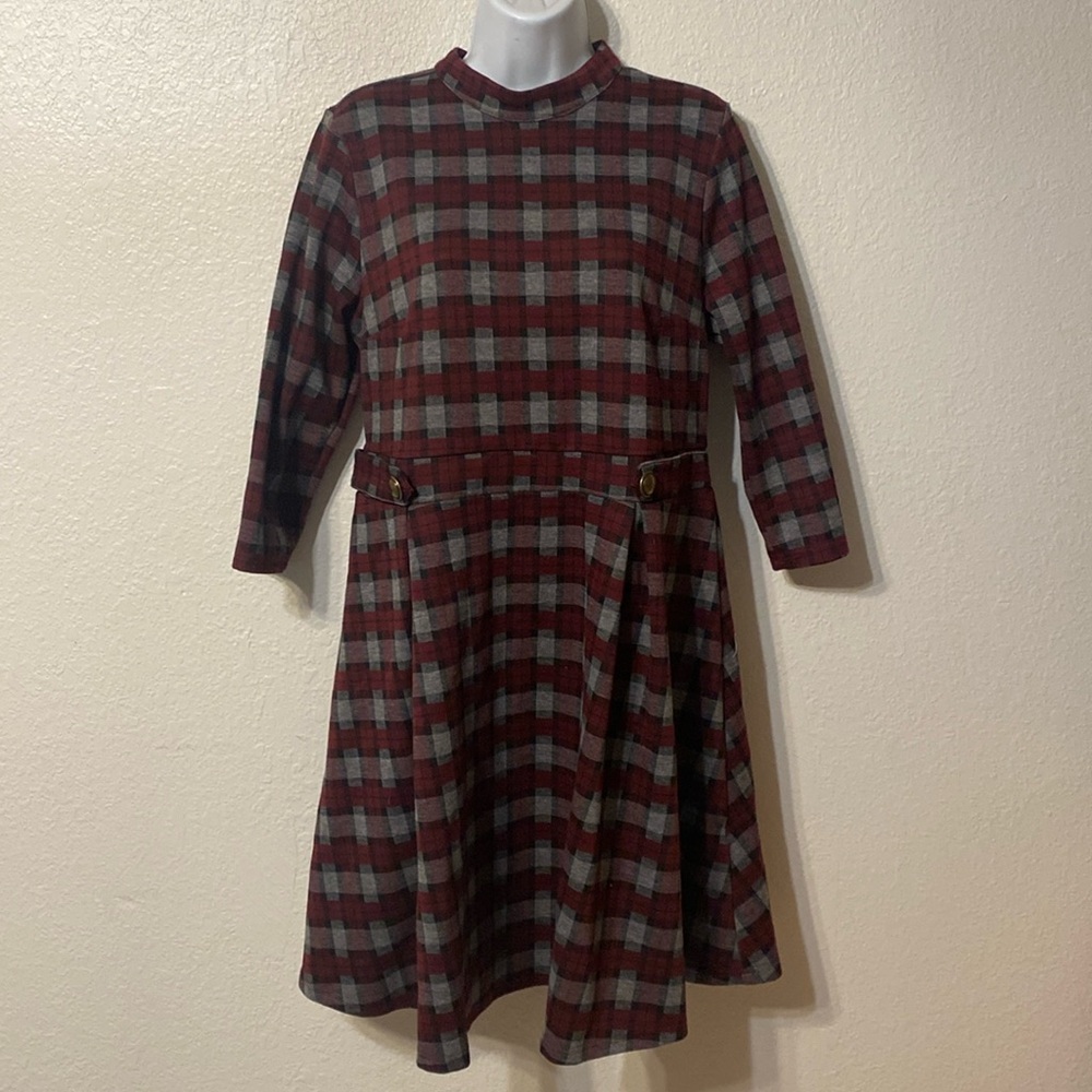 Modcloth Plaid Dress XL